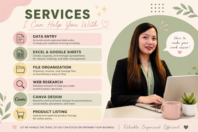 be your reliable administrative virtual assistant