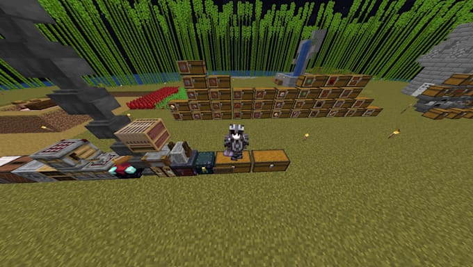 be your minecraft player to flatten land or gather resources
