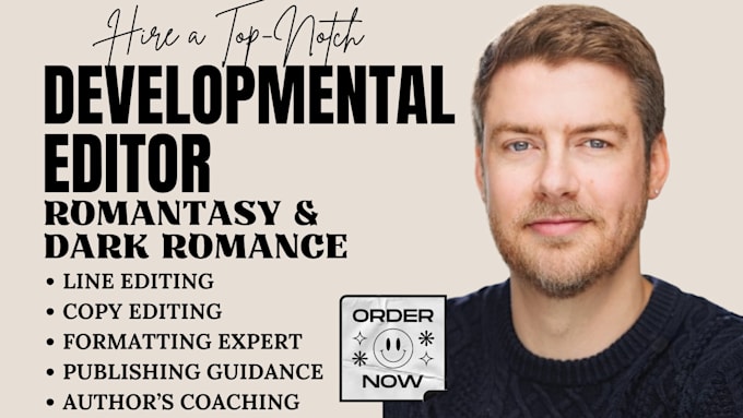 developmental edit dark romance manuscript, romantasy book editor