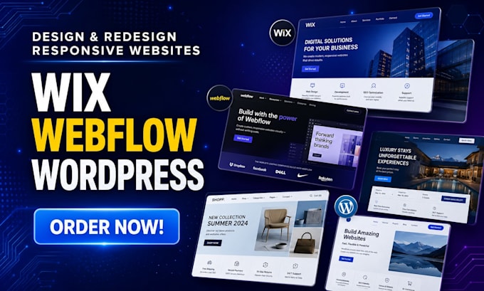 design redesign fix and update webflow wix and wordpress websites