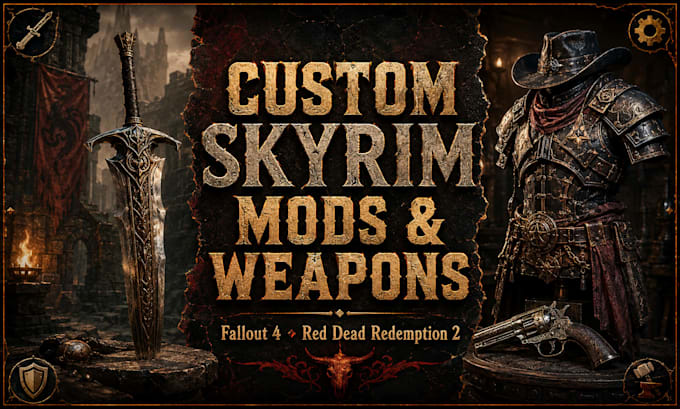 develop modding solutions for skyrim, fallout 4, and red dead redemption 2