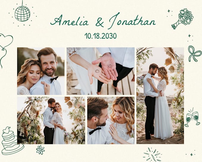 create wedding photo collage