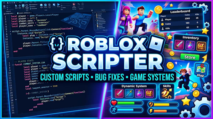 script roblox systems, mechanics, and custom features in lua
