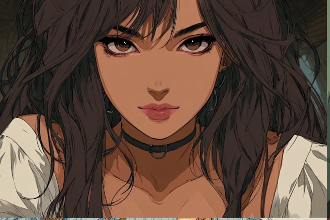 create a custom anime oc character illustration