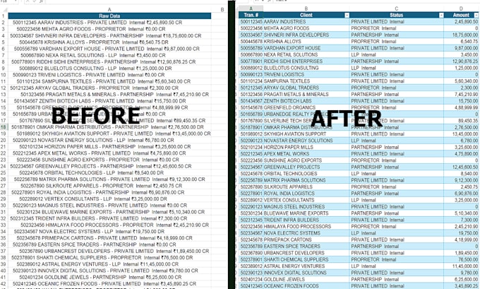 do excel data entry, formatting, copy paste, PDF to excel