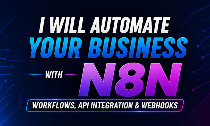 automate your business with n8n workflows, API integration and webhooks