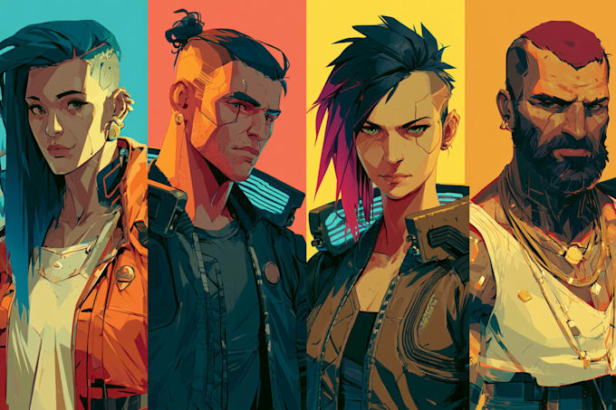 draw a cyberpunk character for you