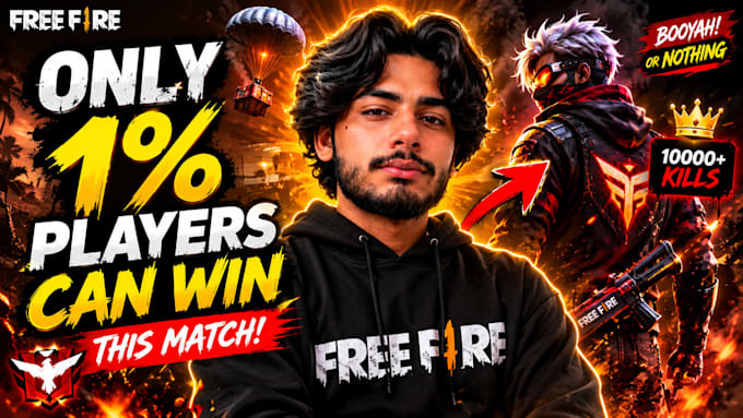 design viral gaming youtube thumbnails for high CTR