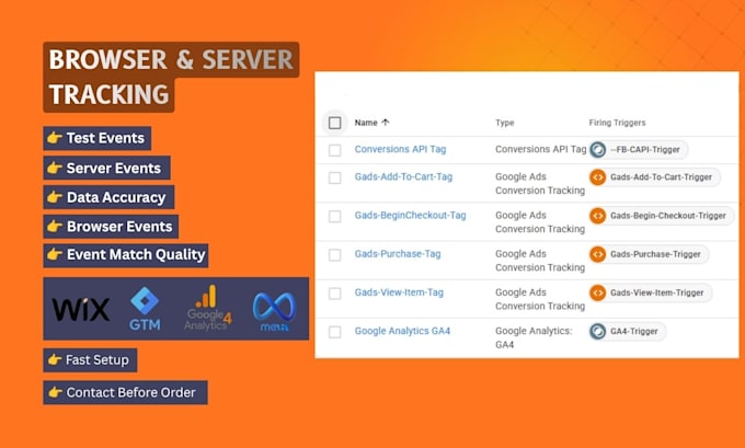 set up meta pixel and the meta conversion API for your website