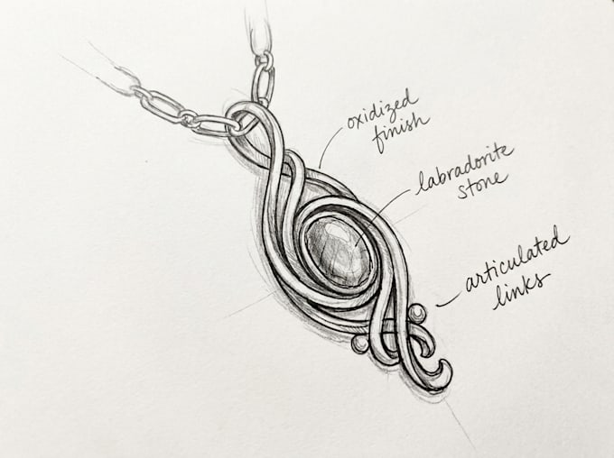 design custom jewelry sketches
