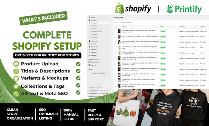 do shopify product upload for printify pod stores