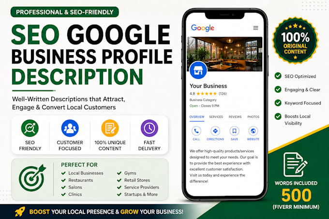 write google business descriptions
