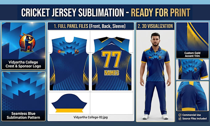 do professional custom jersey design and sublimation design