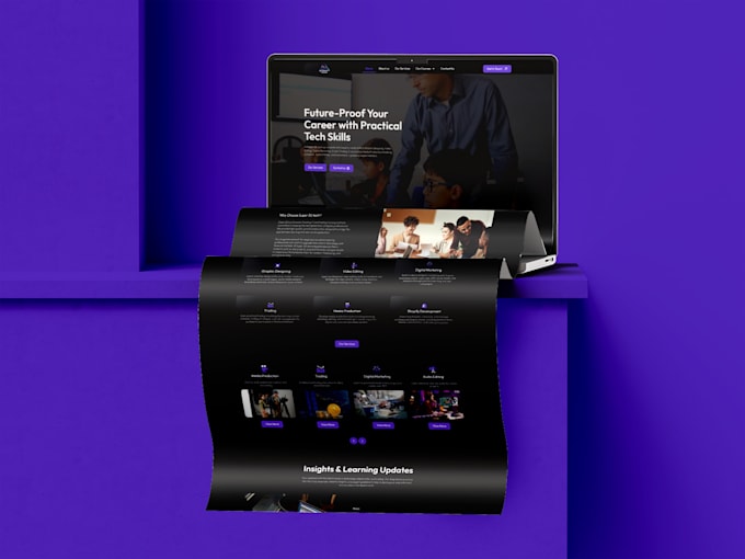 build a landing page using wordpress, elementor