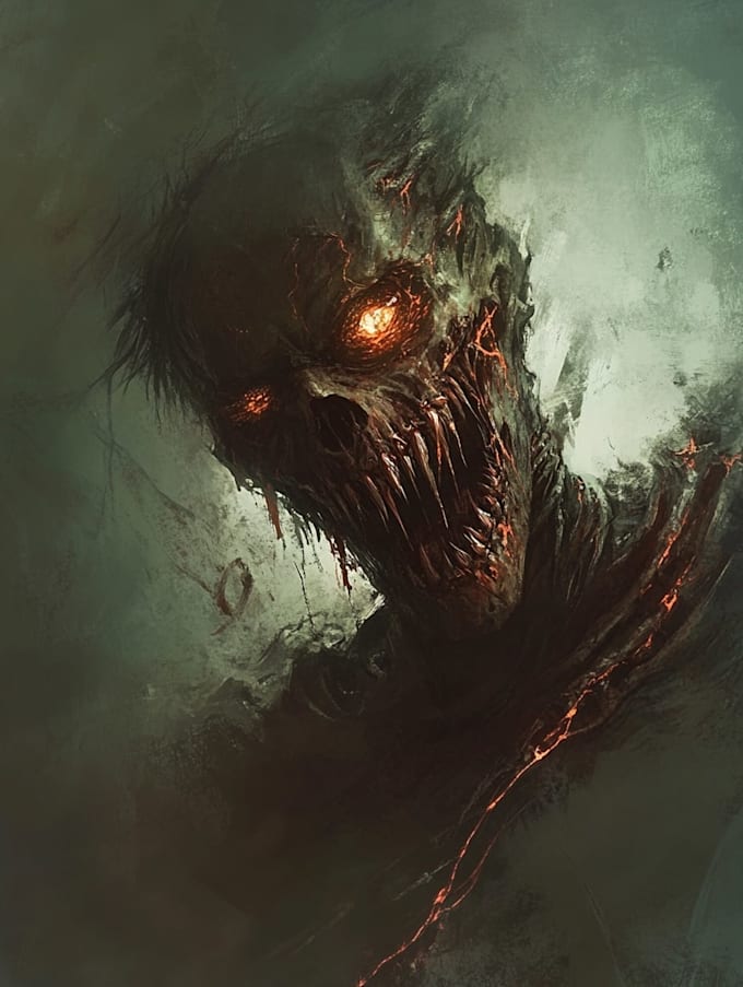 make a horror and fantasy horror character