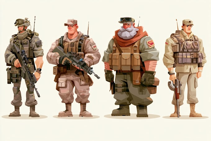 create military tactical character