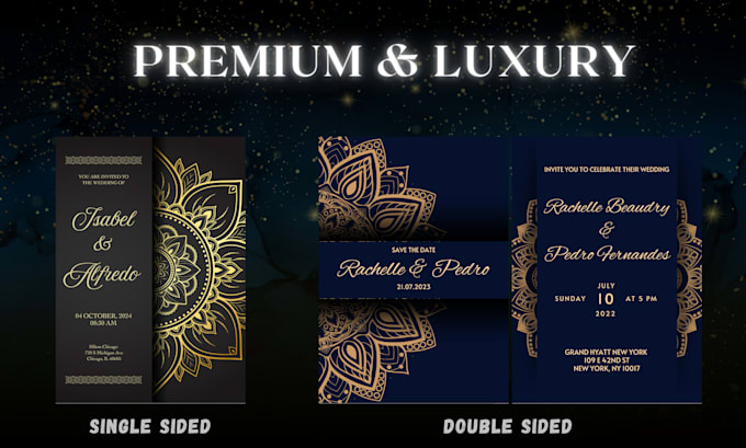create luxury printable invitation cards for any event