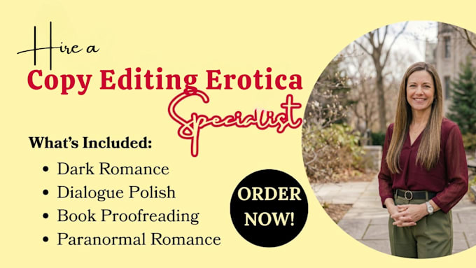 copy and line edit, romance or erotic, proofread novel as a book editor