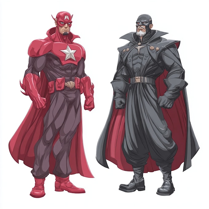 design your original marvel style oc hero or villain