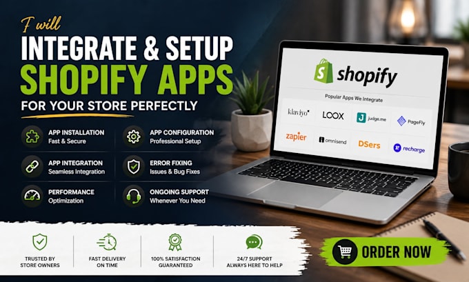 integrate and setup shopify apps for your store perfectly