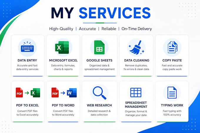 do data entry excel cleanup copy paste and google sheets
