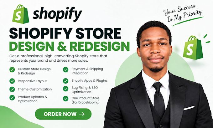 build shopify store, design, redesign shopify website, shopify dropshipping