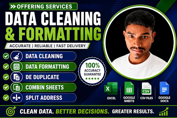 clean,format organize excel data professionally
