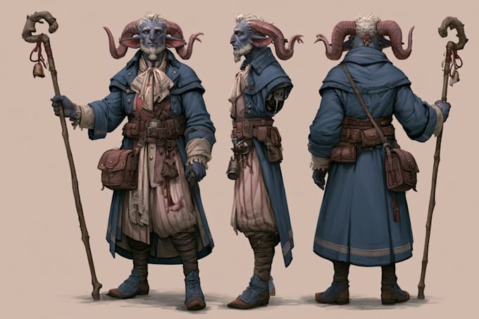 create a dnd art and d and d character for you