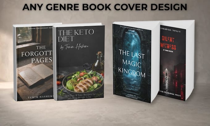design fantasy sci fi and cyberpunk book covers for KDP