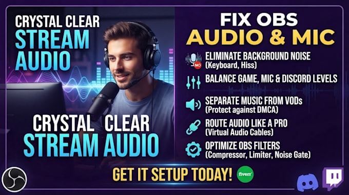 fix obs audio, discord routing, spotify sound, and mic problems