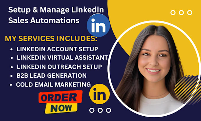linkedin b2b lead generation cold email outreach marketing virtual assistant