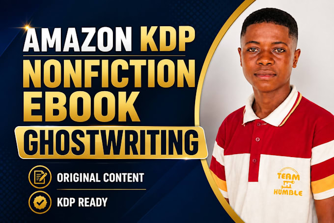 ghostwrite your nonfiction ebook for amazon KDP