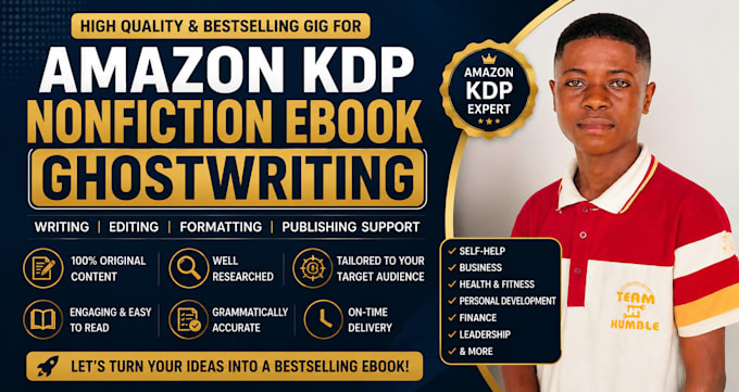 ghostwrite your nonfiction ebook for amazon KDP