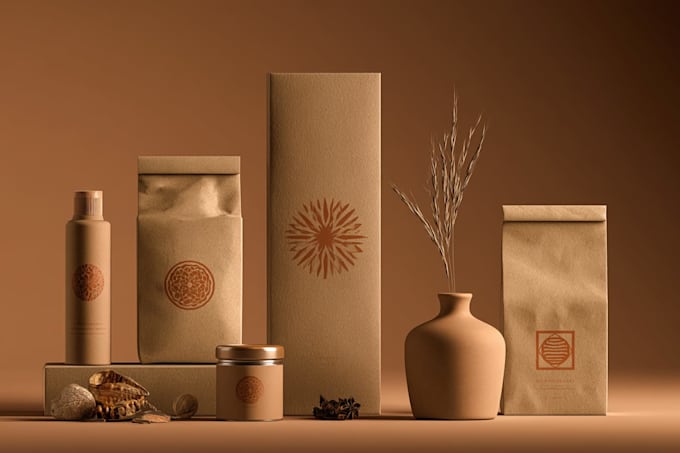 design food packaging, bottle labels and boxes