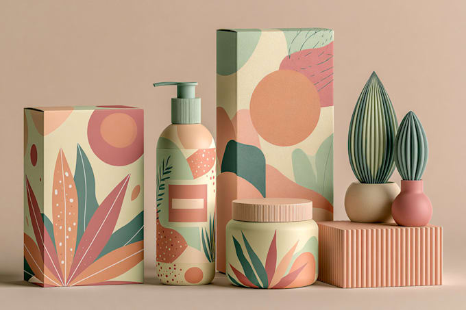 create luxury cosmetic packaging and label design