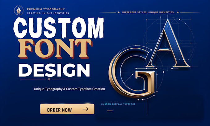 design custom font  typography lettering and font design