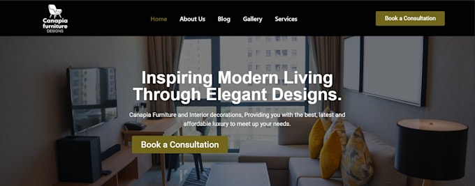 design a modern responsive business website or landing page