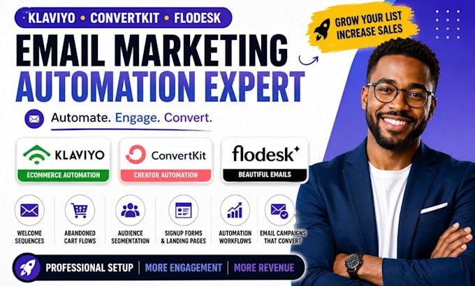 setup klaviyo converkit flodesk email marketing automation