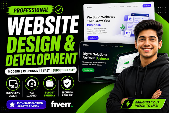 create a professional ai powered business website