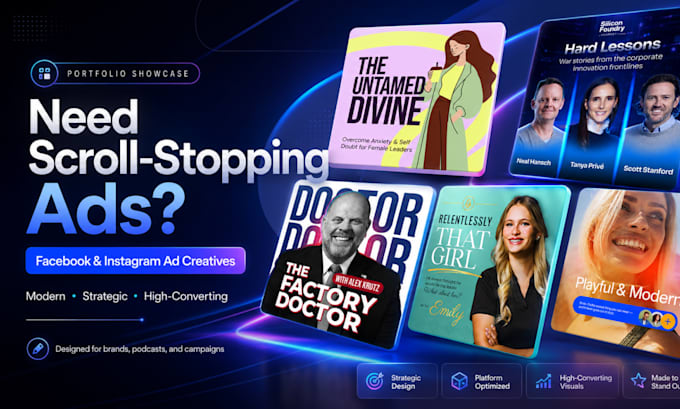 design facebook ad creatives for meta and instagram ads
