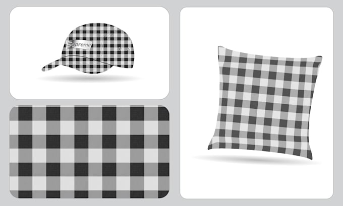 design custom seamless plaid and check patterns  for textile, fabric