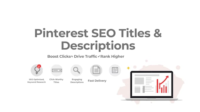 write SEO pinterest pin titles descriptions and keywords