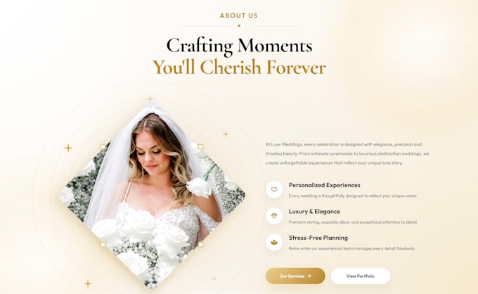 design a responsive wedding website using HTML, CSS and javascript