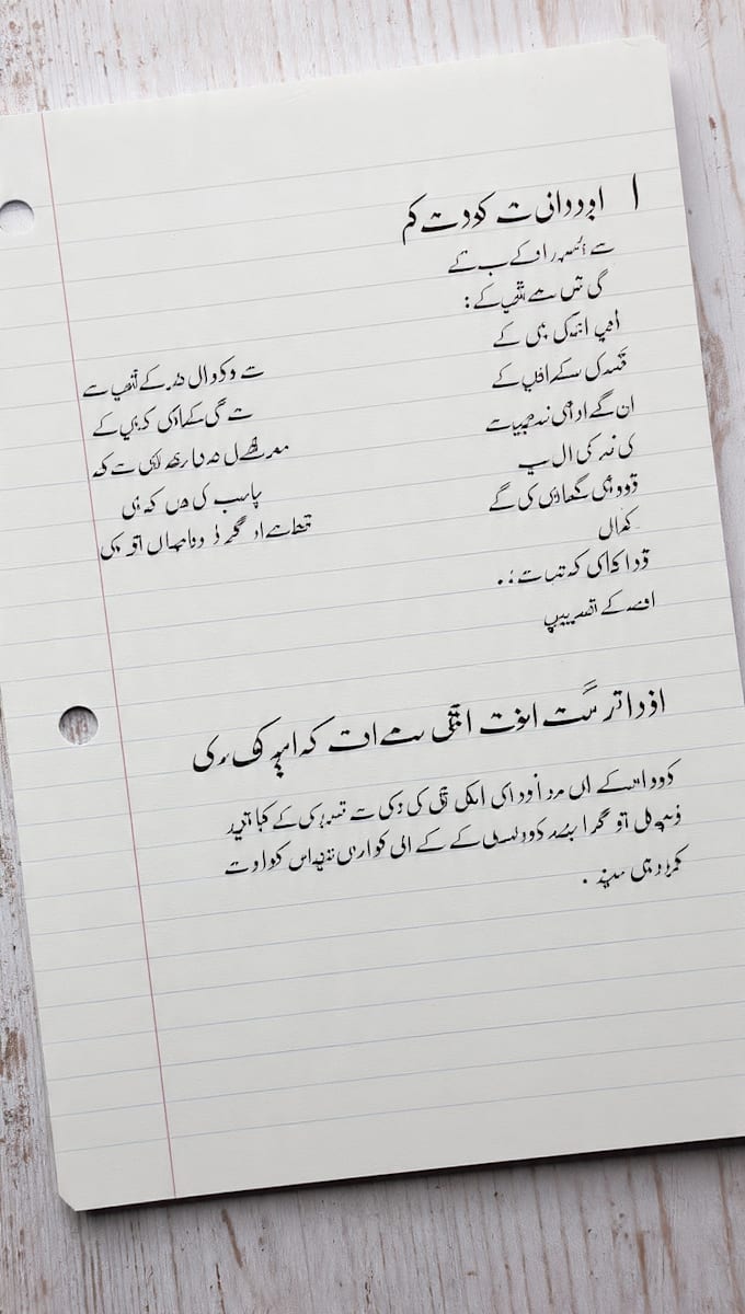 write urdu recipe and food blog articles