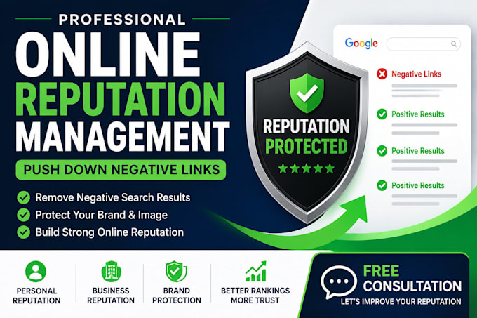 do online reputation management and push down negative search results