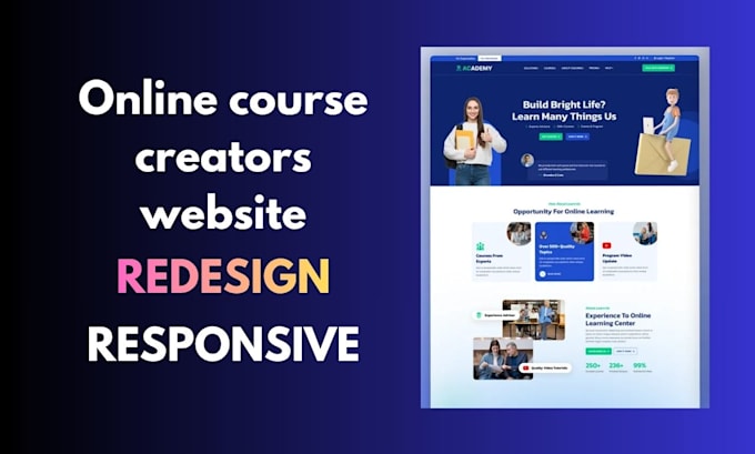 create online course creators website using wix