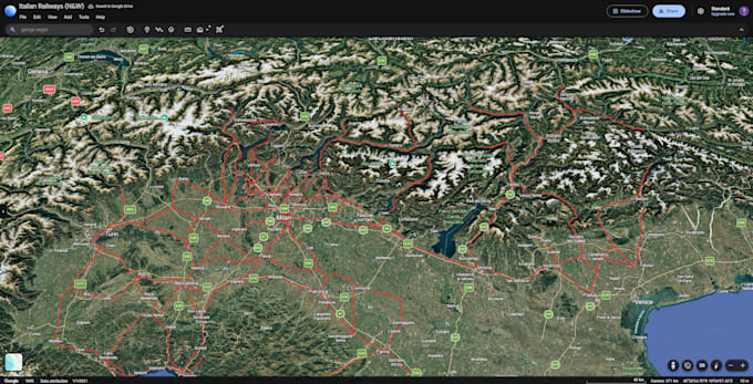 create a google earth map for any purpose