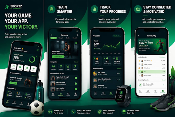 design mobile app mvp uiux mockup for ios and android app store play store