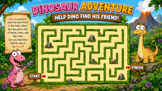 design custom maze activity books for kids