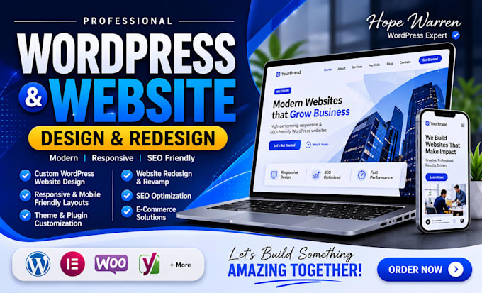 design wordpress website with elementor divi wordpress wordpress website design